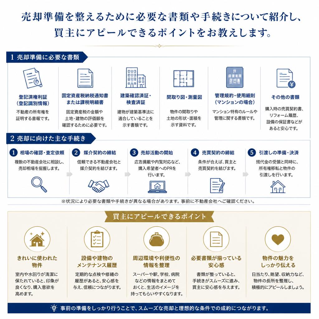 売却準備：必要書類と心構え