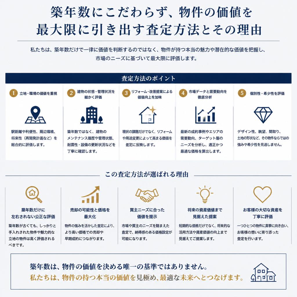 築年数を活かす査定方法