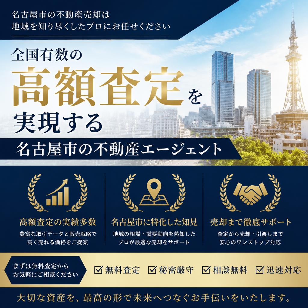 全国有数の高額査定を実現する名古屋市の不動産エージェント