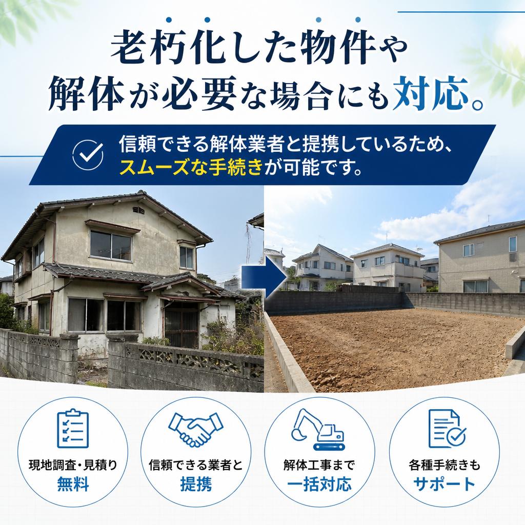 解体業者との連携でスムーズな売却を実現