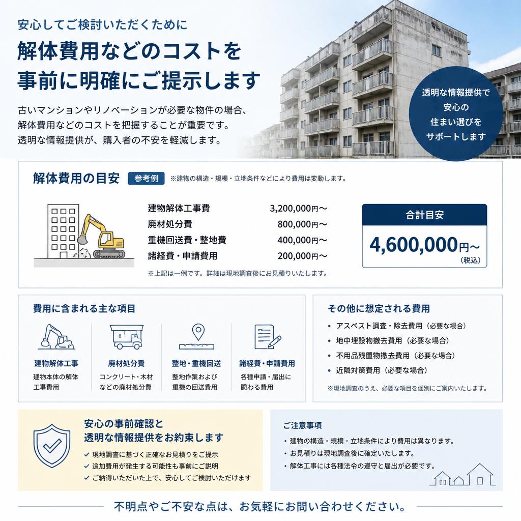 解体費用の考慮