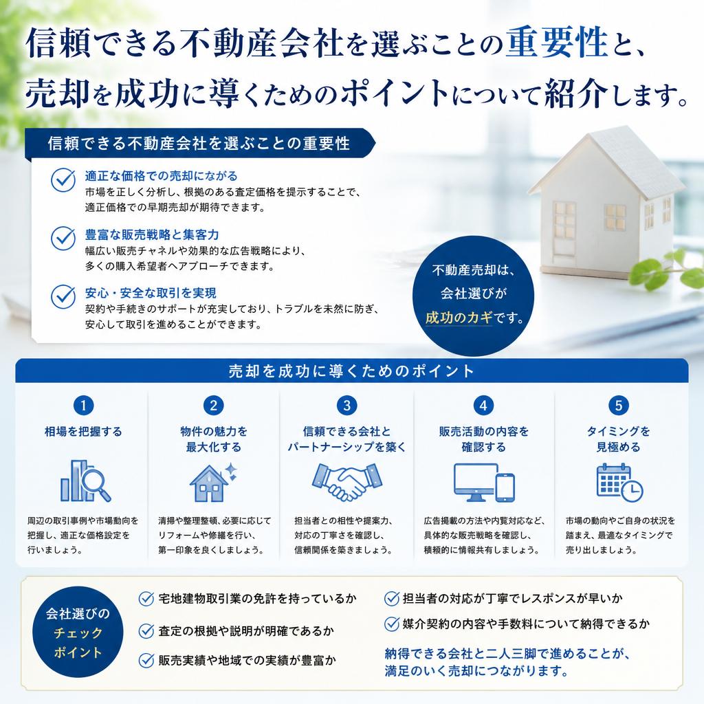 不動産会社を選ぶ重要性