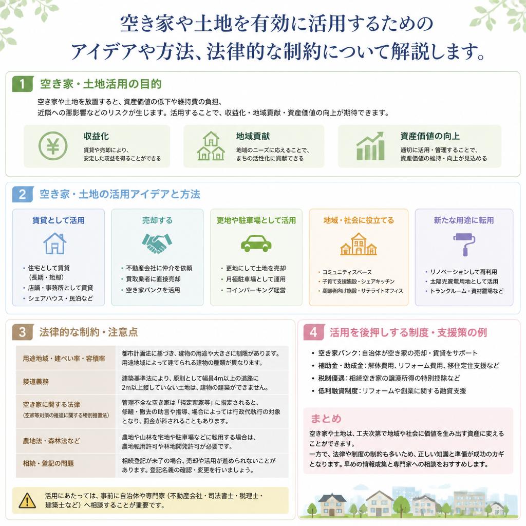 土地の有効活用法を学ぼう