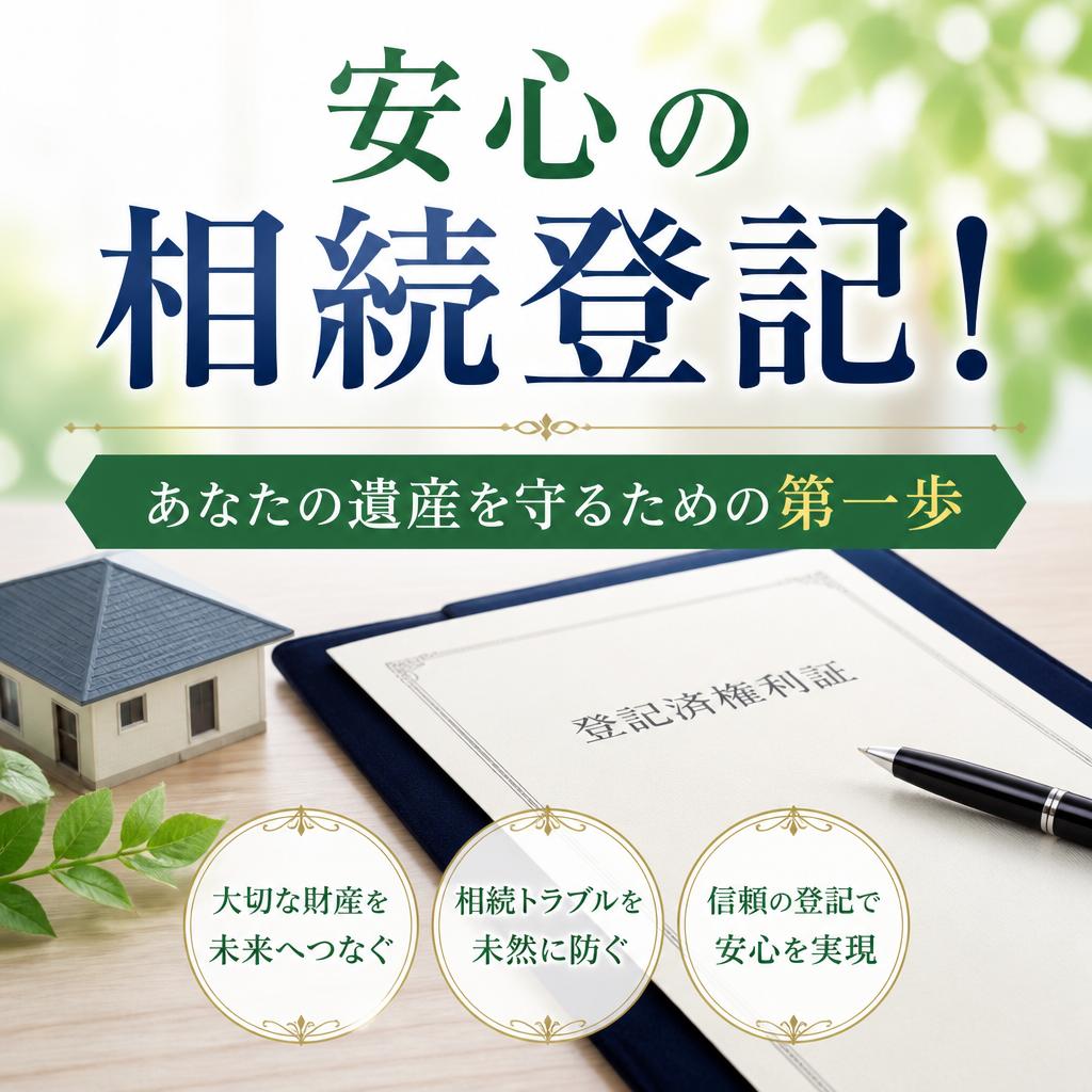 安心の相続登記！あなたの遺産を守るための第一歩