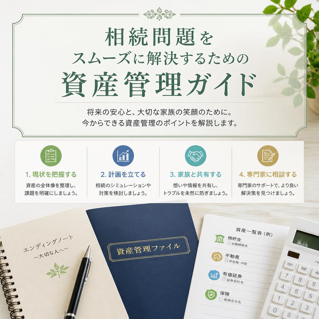 相続問題をスムーズに解決するための資産管理ガイド