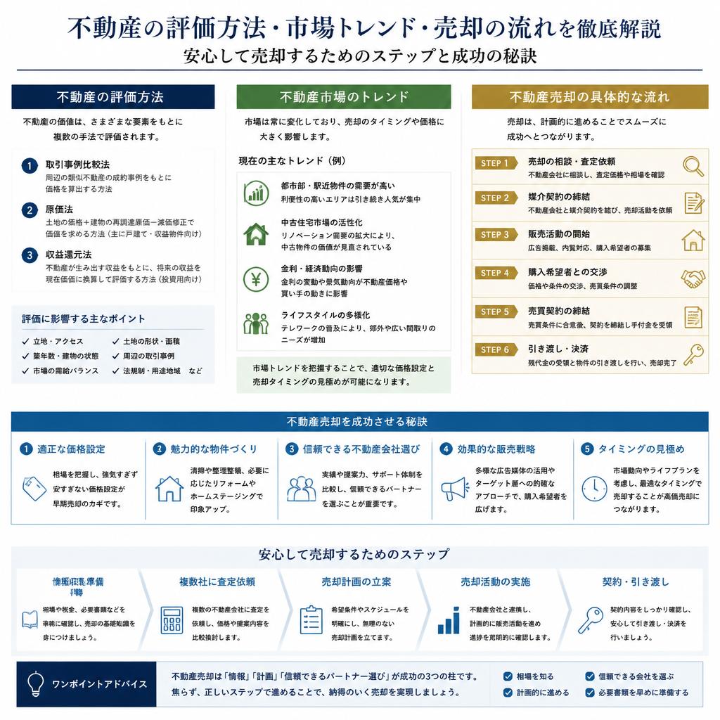 不動産評価と売却の流れ