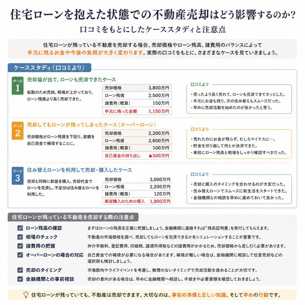 住宅ローンと不動産売却の関係