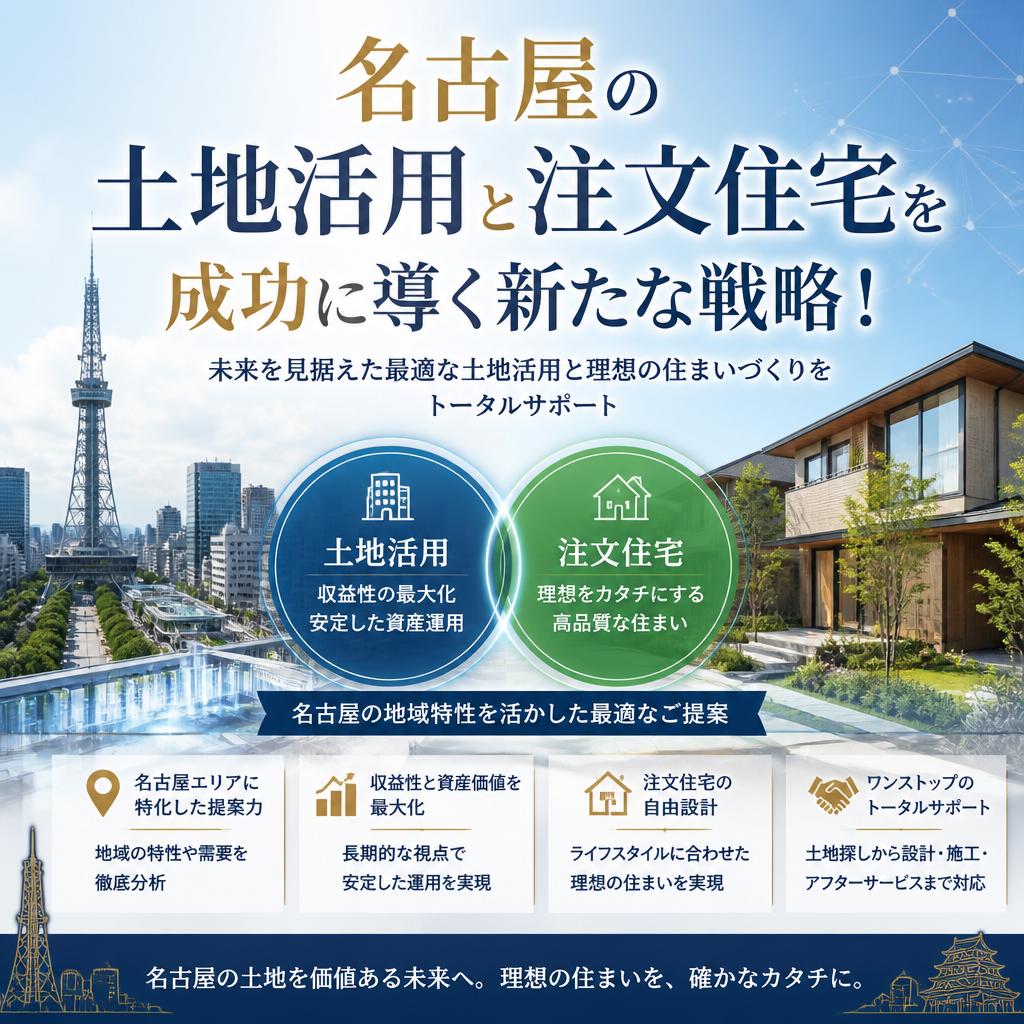 名古屋の土地活用と注文住宅を成功に導く新たな戦略！
