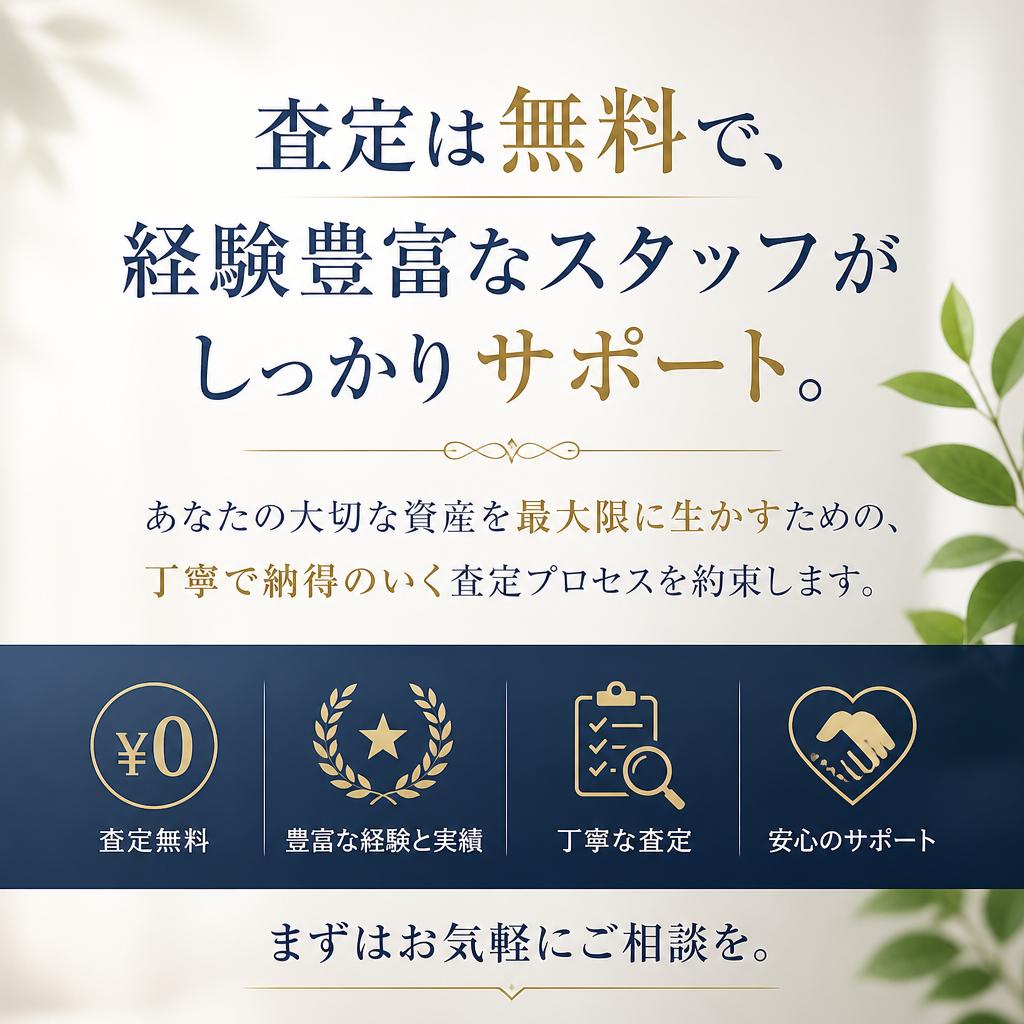 簡単査定・安心サポート
