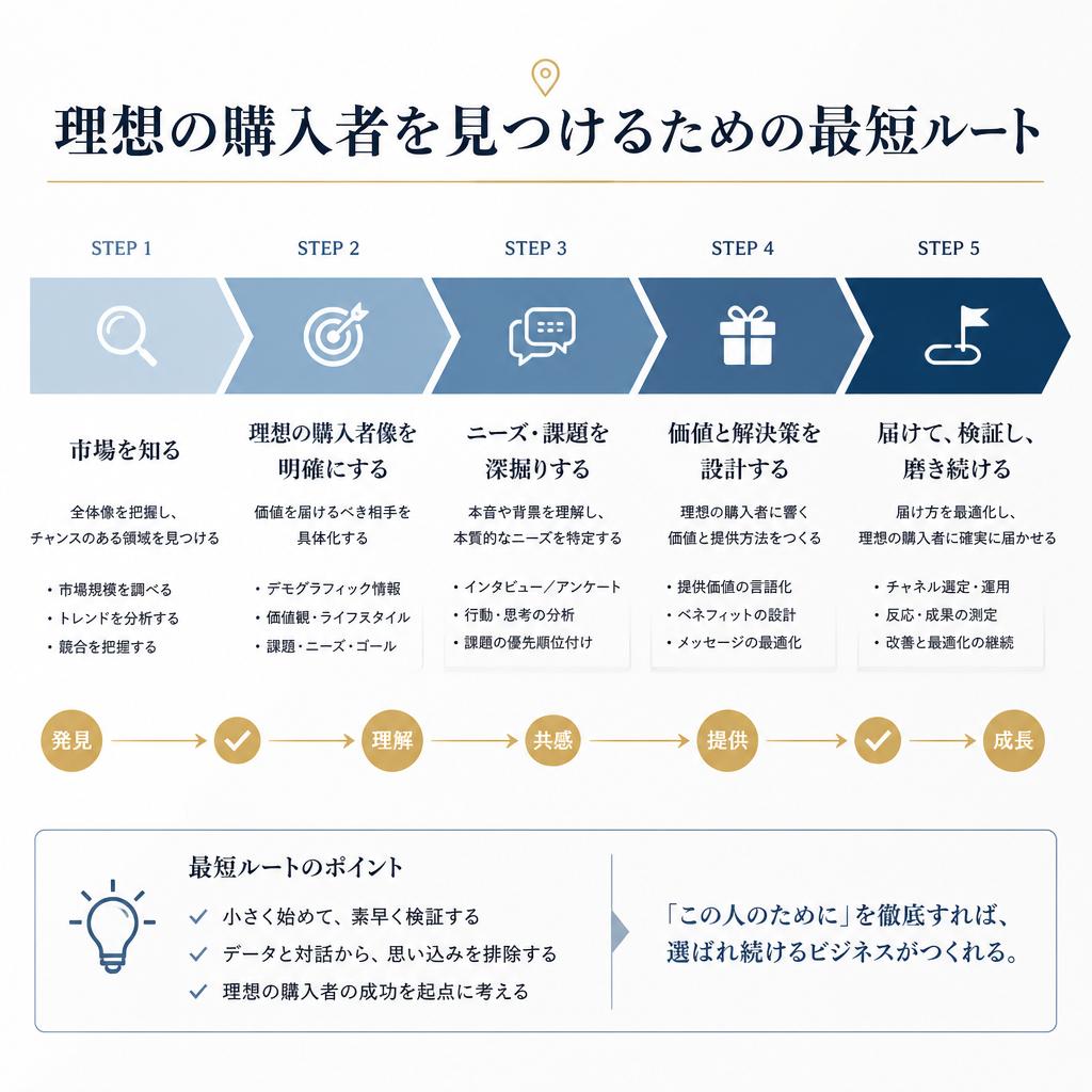 理想の購入者を見つけるための最短ルート