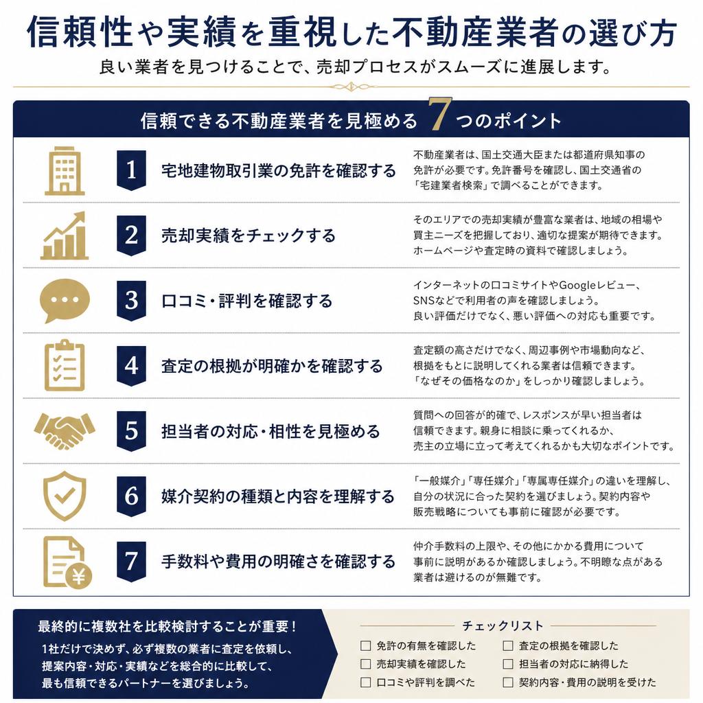 信頼できる不動産業者を見つける