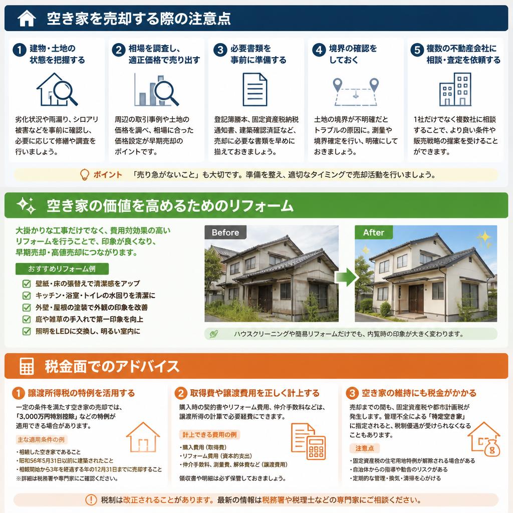 空き家の取り扱いについて