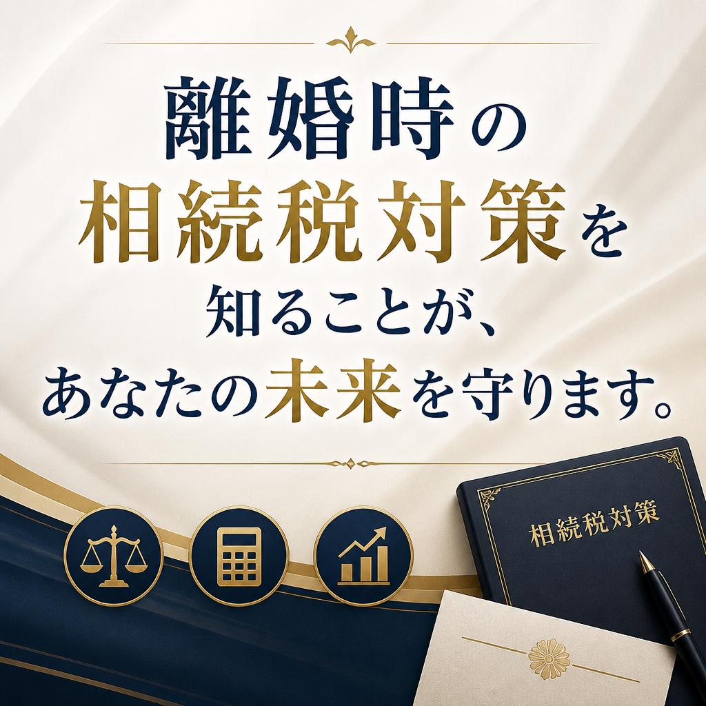 離婚時の相続税対策を知ることが、あなたの未来を守ります。