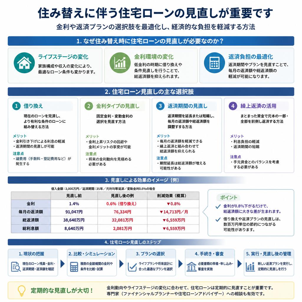 住宅ローンの見直しで得られるメリット