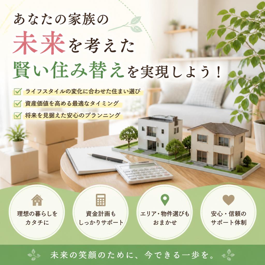 あなたの家族の未来を考えた賢い住み替えを実現しよう！