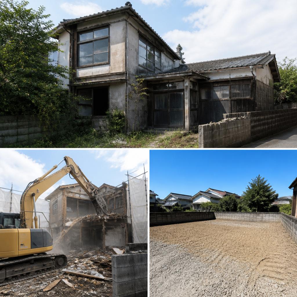 解体工事の手配もお任せ